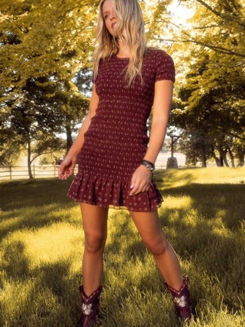 NWT Ivy City Co Elaine Dress In Mulberry Vine